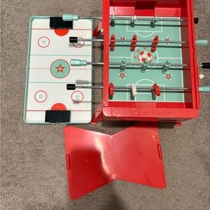 American Girl Red and Teal Foosball Game